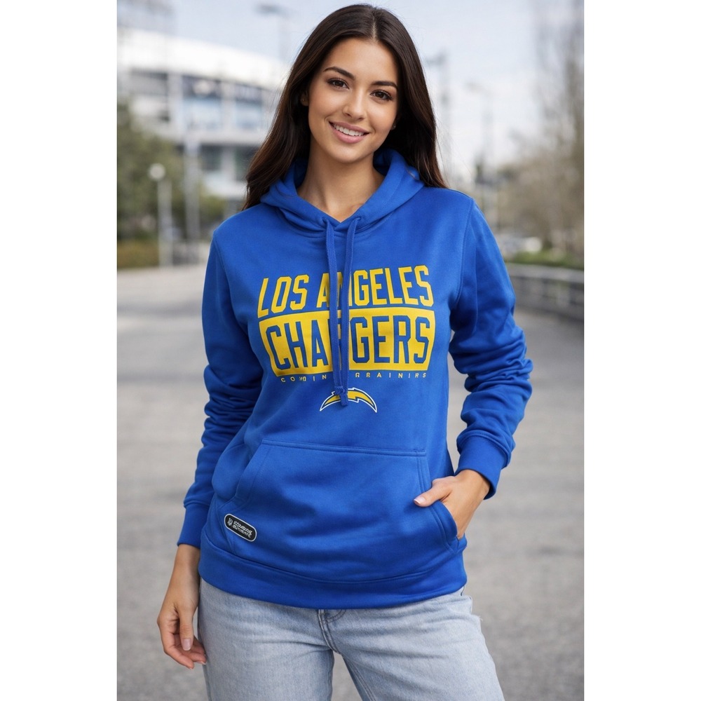 ⭐️LA Chargers Women's Hoodie Powder Blue NFL Pullover Cozy & Sporty size L